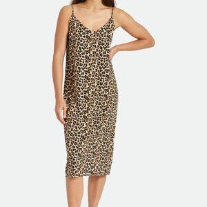 Brixton leopard midi slip dress size XS
